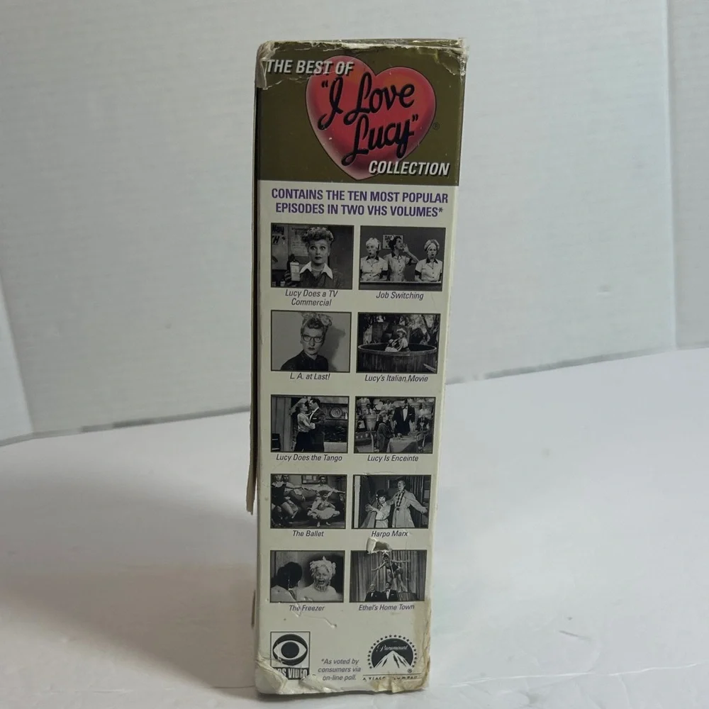 Vintage I Love Lucy VHS Collection set of two. Preowned.